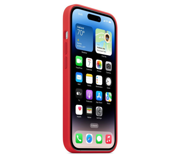 APPLE do iPhone 14 Pro Max Silicone Case with MagSafe - (PRODUCT)RED - 1071023 - zdjęcie 3